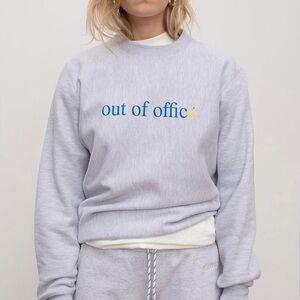Eliou Light Gray 'Out of Office' Sweater